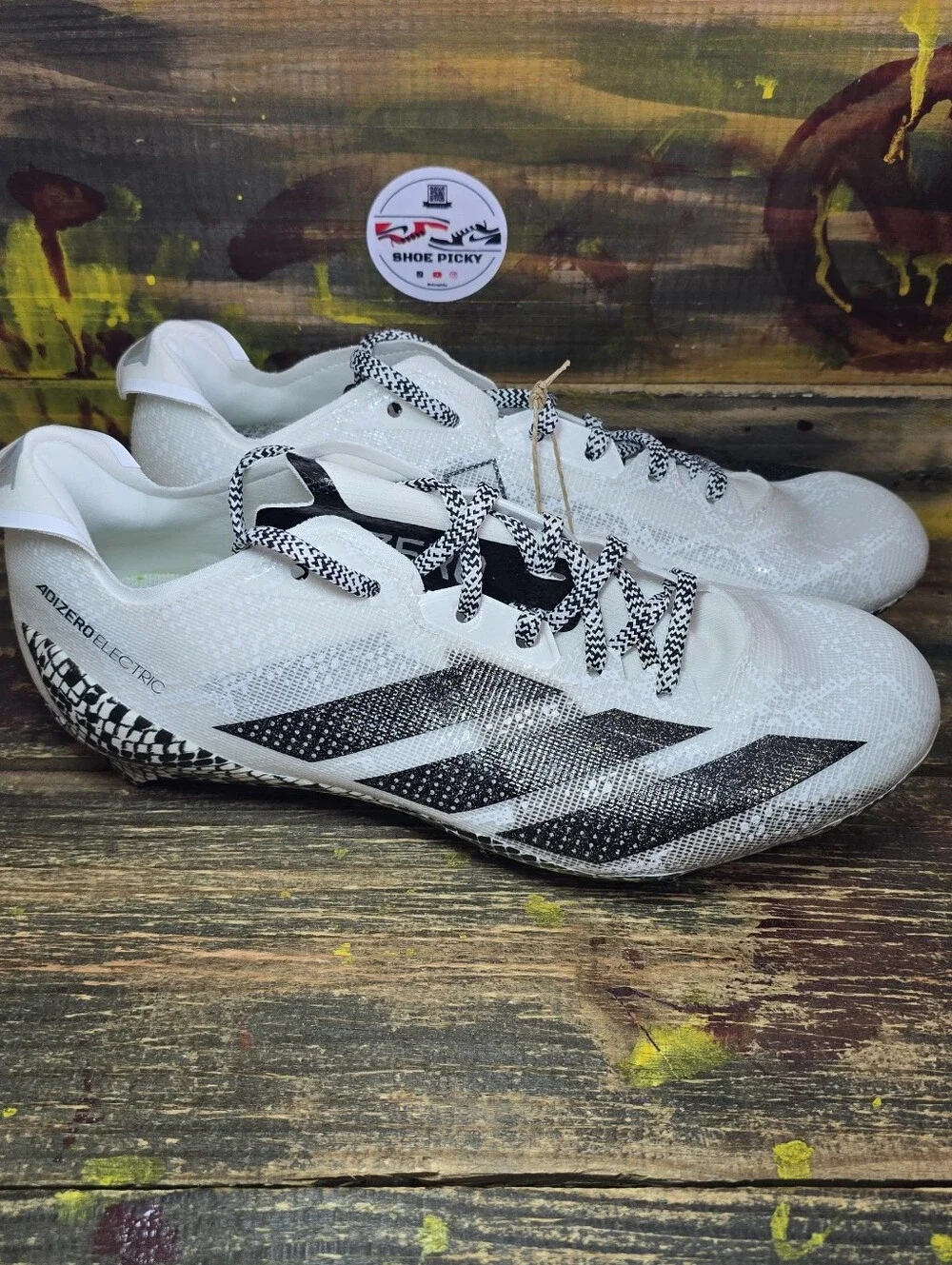 Adidas Adizero Electric 2 Cloud White Snakeskin Football Mens IE8867 Sz 10 New - Picture 3 of 8
